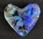 Medium glass pocket heart