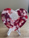 Large glass pocket heart