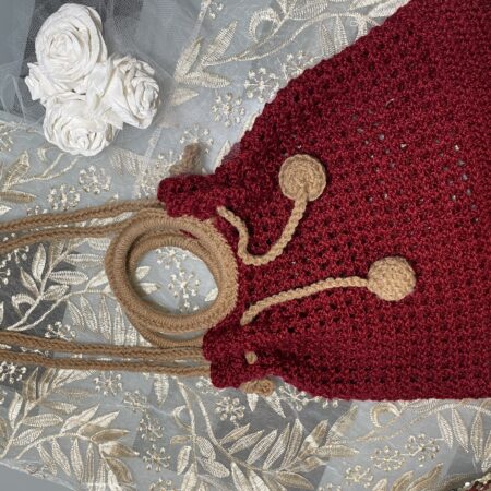 Red Crouchet Shoulder bag