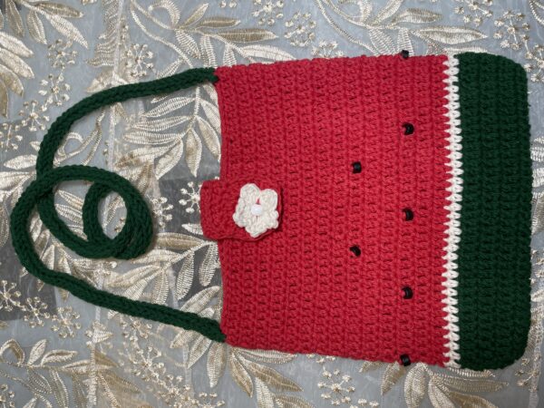 Crochet Watermelon Phone bag