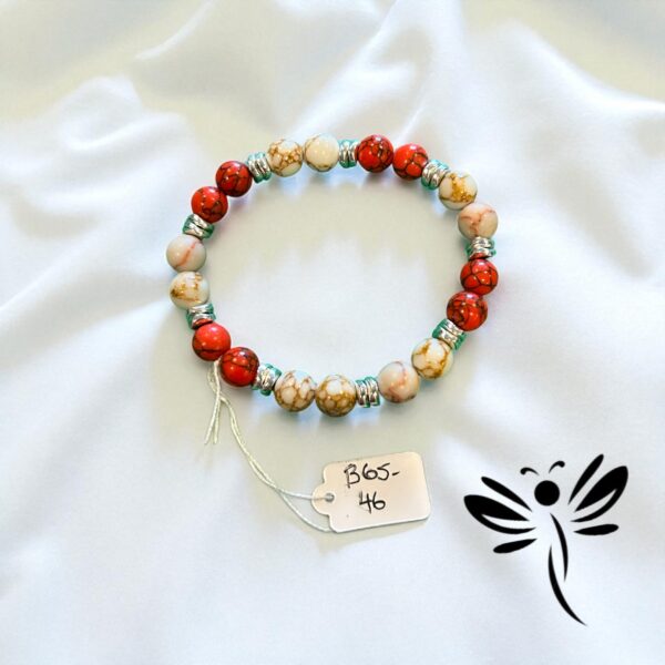 6546 BEADED BRACELET 6.5"