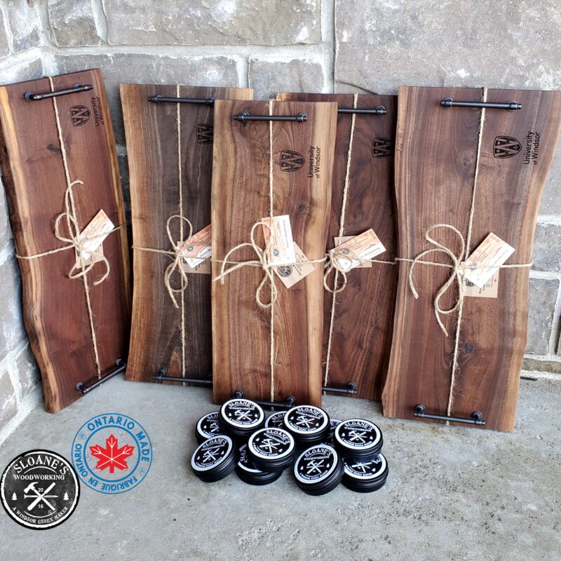 Live Edge Walnut Charcuterie Boards-Personalized