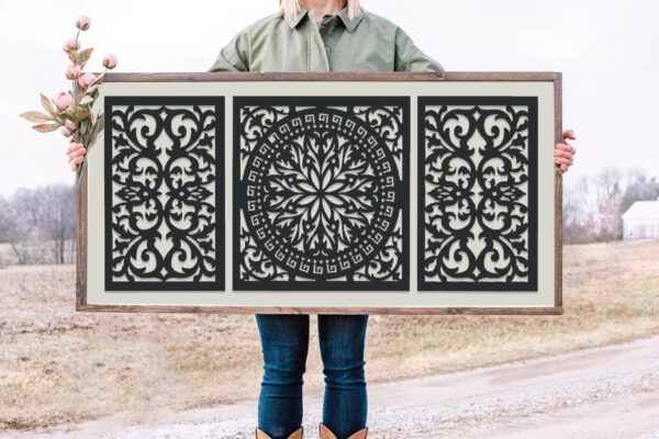 Boho Wall Design Multi Layered Masterpiece 54"x23"