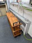Steampunk style Shoe Rack with union style handles , Entryway Organizer, rustic shoe rack, Shoe Organizer, unique shoe rack