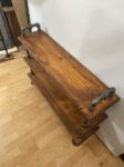 Steampunk style Shoe Rack with union style handles , Entryway Organizer, rustic shoe rack, Shoe Organizer, unique shoe rack