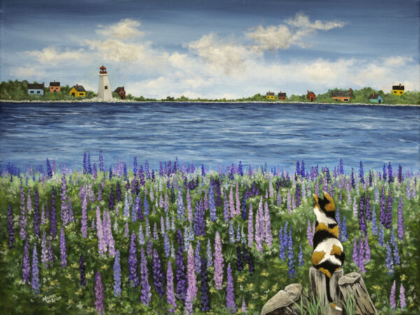 Lupines and Calico Daydream