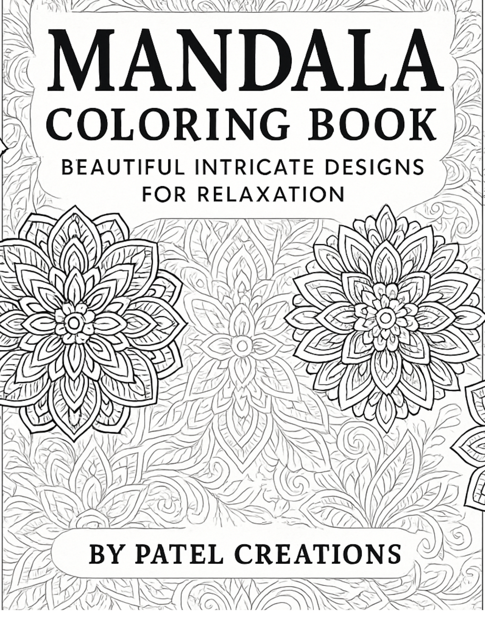 Mandala Coloring Book - 40 Pages of Beautiful Intricate Designs - Digital Download