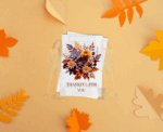 Fall Gratitude Greeting Card Set – 5x7 Autumn Cards with Envelopes (Set of 5, Blank Inside)
