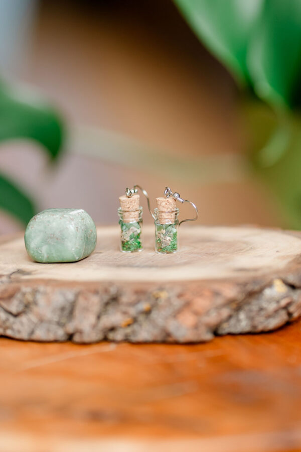 Good Luck Spell Jar Earrings