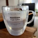 Custom Coffee Candle: Americano Scent, Coconut Apricot Wax (13.5 oz)