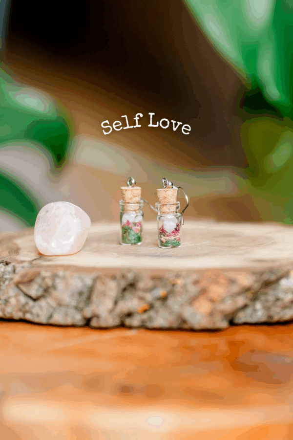Self Love Spell Jar Earrings