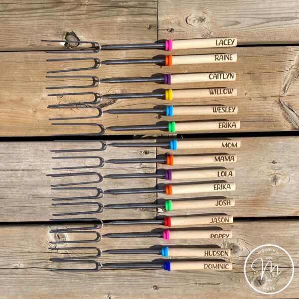 Personalized Fire Roasting Sticks