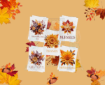 Fall Gratitude Greeting Card Set – 5x7 Autumn Cards with Envelopes (Set of 5, Blank Inside)