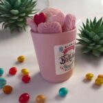 Birthday Candle: Lychee Blush Scented Soy Candle - 8 oz