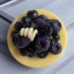 Blueberry Cupcake Candle: Lemon Crumble Scented CocoSoy Pillar Wax