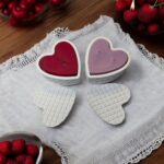 Heart Shaped Soy Wax Candle: Serenity Scented Jesmonite Vessel