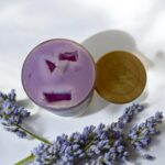 Iced Lavender Latte Candle: Handmade Soy Wax Candle