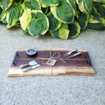 Live Edge Walnut Charcuterie Boards Set - Personalized