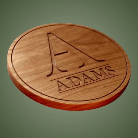Personalized Initial & Name Trivet: Carved Wood Trivet