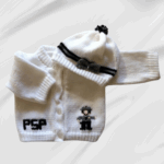 State Police Baby Sweater, Handmade Knitted Baby Sweater, Personalized Baby Sweater