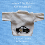 Police Baby Sweater, Handmade Knitted Baby Sweater, Personalized Baby Sweater