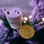Iced Lavender Latte Candle: Handmade Soy Wax Candle