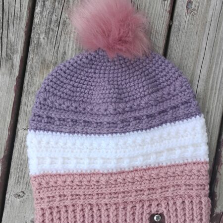 Crochet Pattern Waffle Star Hat - Digital Download