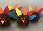 Adorable Pom Pom Turkey Heads (One Size)