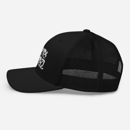 Urban Logo Black Trucker Cap by Dukiri Apparel – Versatile Canadian streetwear hat