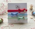 Hand Embroidered Baby Headbands – Newborn Floral Headband Set (6 Colors) | Made in Canada