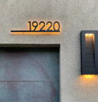 Backlit house numbers customizable LED light up address