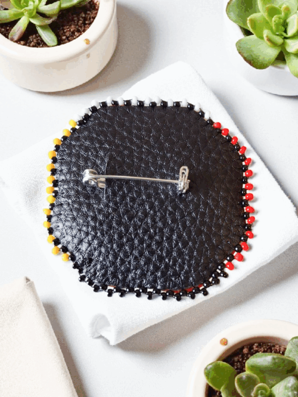 Beaded Poppy Pin: Support Indigenous Youth Scholarships!