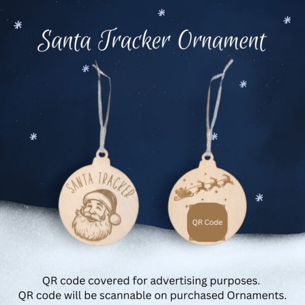 Santa Tracker Ornament and Postcard