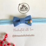 Hand Embroidered Baby Headbands – Newborn Floral Headband Set (6 Colors) | Made in Canada