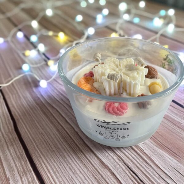 Gift of Light and Warmth: 18 oz Three Wick Christmas Candle
