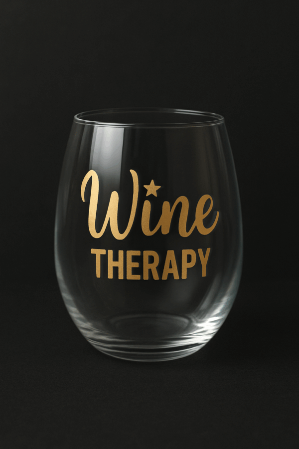 Wine Glass – “Wine Therapy”