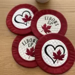 Elbows up Canada Mug Rugs (Coasters)