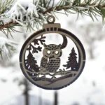 3d Wooden Christmas tree ornaments