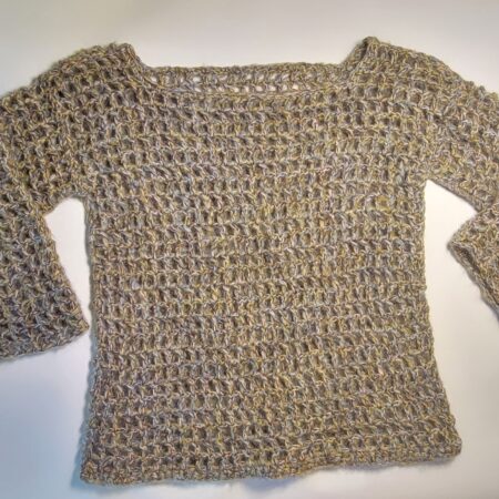 Crochet Mohair Sweater Pull Over xl to 2x