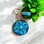 Hand-Painted Mandala Keychain