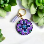 Hand-Painted Mini Keychains | 5 cm Wooden Base