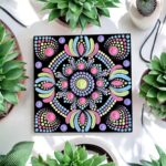 Hand-Painted Mandala Fridge Magnets 4"