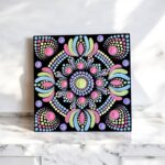 Hand-Painted Mandala Fridge Magnets 4"
