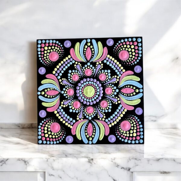Hand-Painted Mandala Fridge Magnets 4"