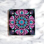 Hand-Painted Mandala Fridge Magnets 4"