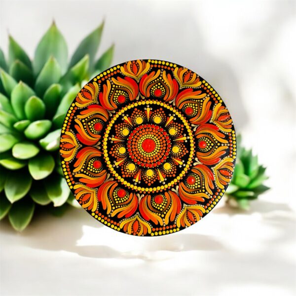 Mandala wall hanging 8"