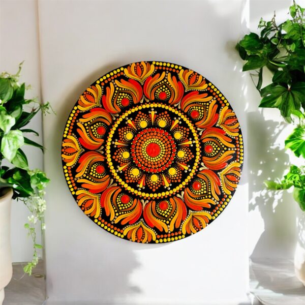 Mandala wall hanging 8"