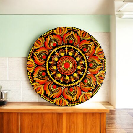 Mandala wall hanging 8"