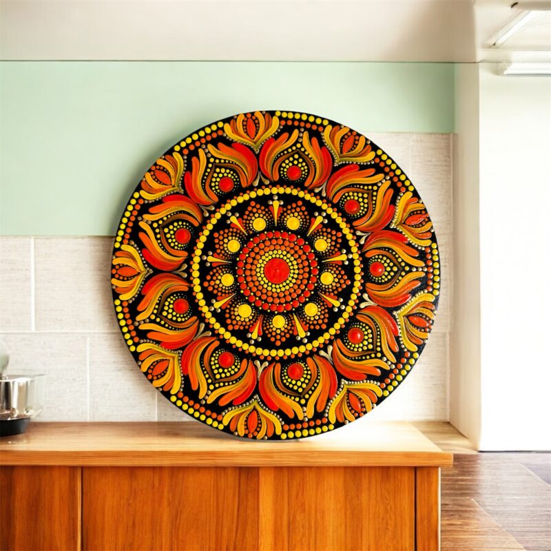 Mandala wall hanging 8"