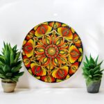 Handmade 8" Round Mandala Art | Custom Dot Mandala Paintings & Gifts Wall Hanging